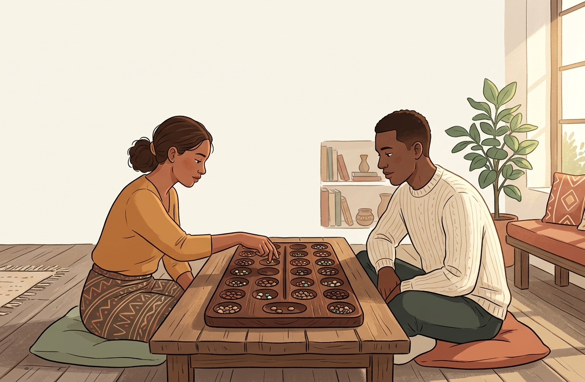Your custom traditional wooden Bawo board image